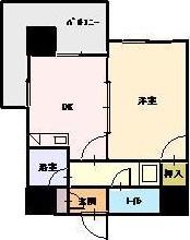 コスモス南蔵王(1DK/3階)の間取り写真