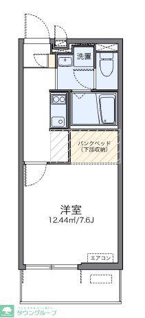 レオネクスト黄金屋2(1K/2階)の間取り写真