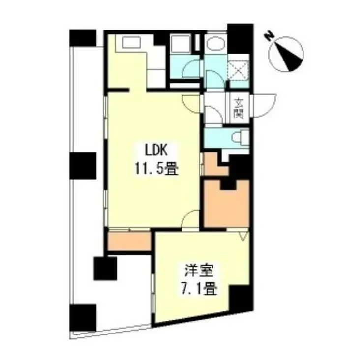 TKフラッツ渋谷 13階階 間取り
