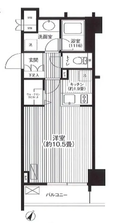 グランハイツ代々木 11階階 間取り