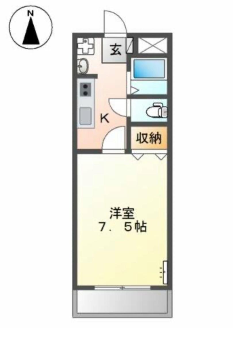 メルヘン21(1K/3階)の間取り写真
