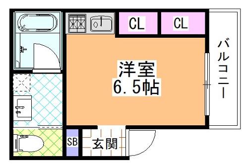 RICHLIFE駒ヶ林(ワンルーム/3階)の間取り写真