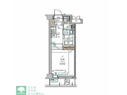 ガリシア板橋(1K/4階)の間取り写真