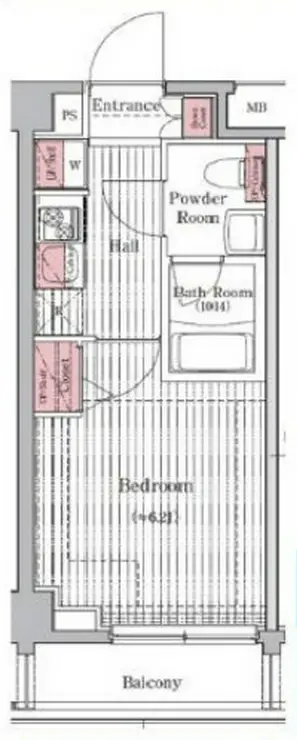 プレール・ドゥーク元住吉 4階階 間取り