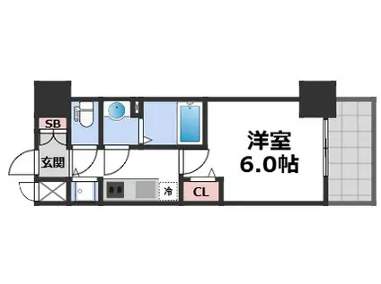 プレサンス江戸堀(1K/11階)の間取り写真