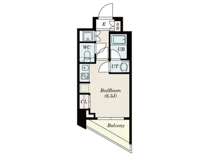 S-FORT中板橋(ワンルーム/7階)の間取り写真