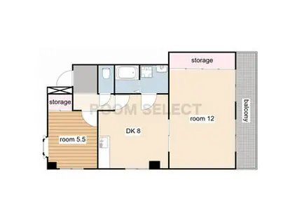 みずほ28(2DK/2階)の間取り写真