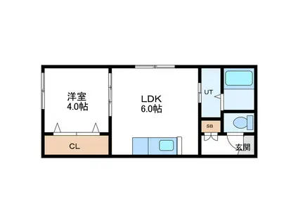 GRAND RAVINE N27 グランラヴィーヌN27(1DK/3階)の間取り写真