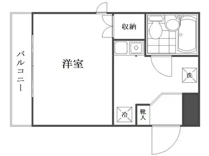 グラン立石(ワンルーム/4階)の間取り写真