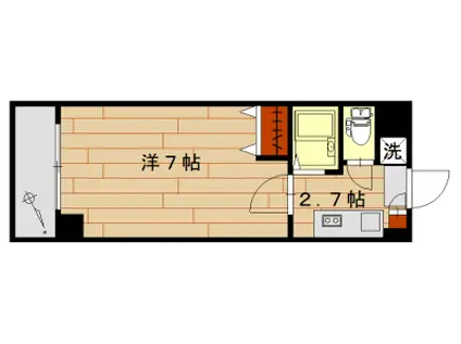 ルート大宮(1K/3階)の間取り写真