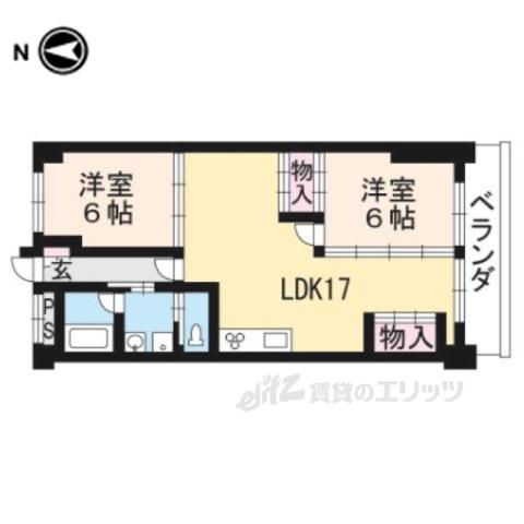 今井マンション(2LDK/3階)の間取り写真