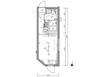MAVIV CROS 門前仲町(1K/5階)の間取り写真
