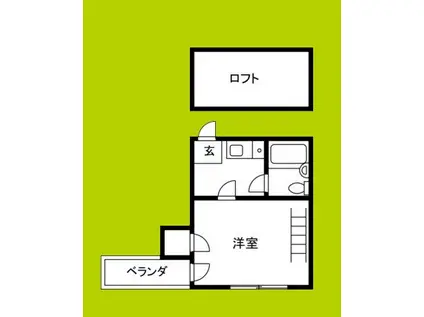 ツインコーポ公園南 A棟(1K/4階)の間取り写真