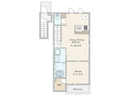 K2ハウス(1LDK/2階)の間取り写真
