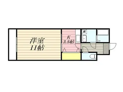 リアライズ掛川III(1K/3階)の間取り写真