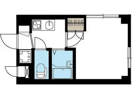 グリュックリーリエ(1K/1階)の間取り写真