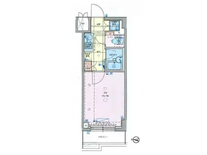 パティーナ馬込弐番館(1K/4階)の間取り写真