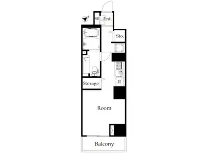 CASA MARIPOSA(ワンルーム/10階)の間取り写真