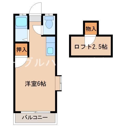 ウイング基山(ワンルーム/1階)の間取り写真