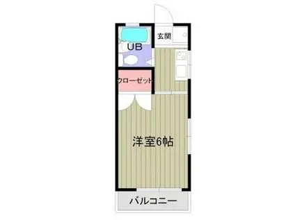 都ハイツ(1K/2階)の間取り写真