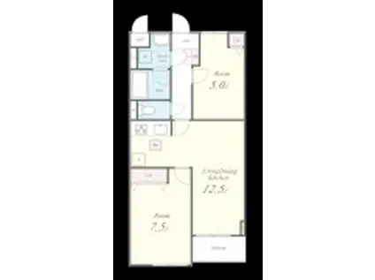 MORRIS芝(2LDK/2階)の間取り写真