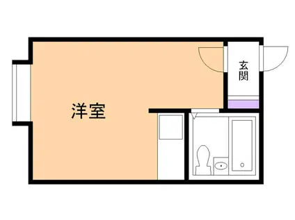 学ハウスYOU66(ワンルーム/1階)の間取り写真