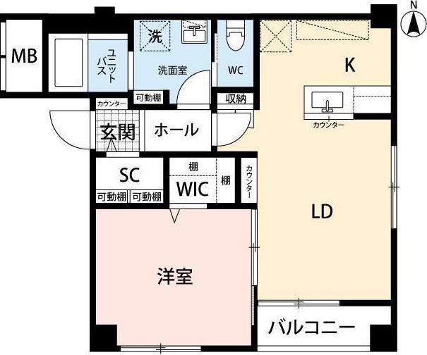 LALBA DI SECONDO(1LDK/2階)の間取り写真