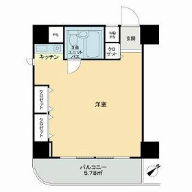 ライオンズプラザ新横浜(ワンルーム/9階)の間取り写真