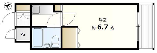 ライオンズプラザ河辺駅前(1K/9階)の間取り写真