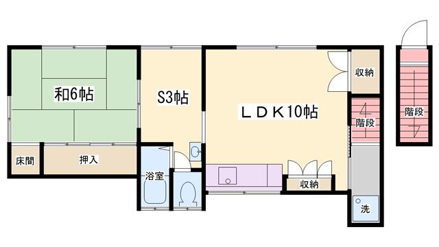 神出町東2(1SLDK/2階)の間取り写真