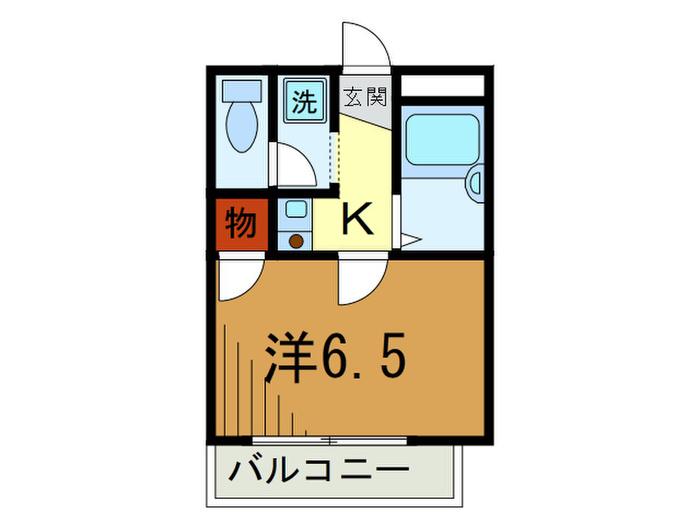 ヴァルグランディール(1K/5階)の間取り写真