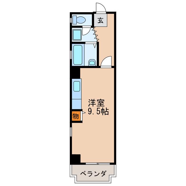 アーバンドエル新栄(ワンルーム/8階)の間取り写真