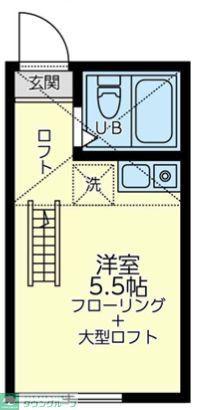 ユナイト上末吉サンロレンツォ(ワンルーム/1階)の間取り写真