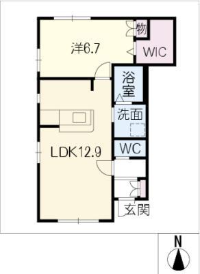 FINE STAGE(1LDK/1階)の間取り写真