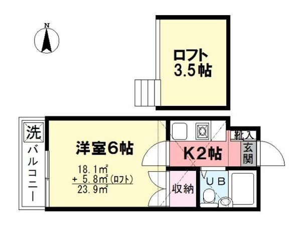 MYコーポA(1K/1階)の間取り写真
