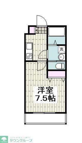 メゾンウワマチ(1K/1階)の間取り写真
