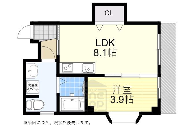 アイリス(1LDK/1階)の間取り写真