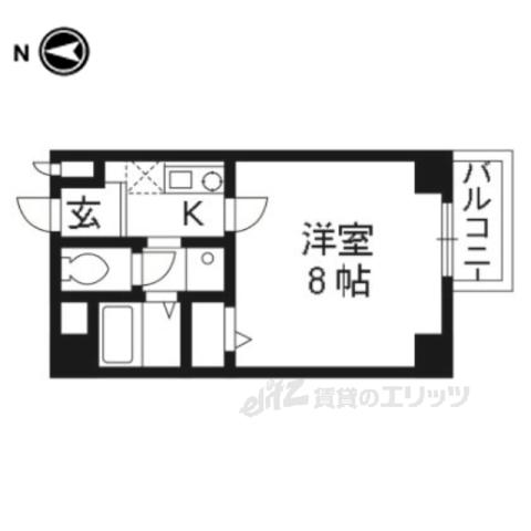 サムティ上堀川(1K/5階)の間取り写真