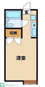 キャピタル北浦和(ワンルーム/1階)の間取り写真