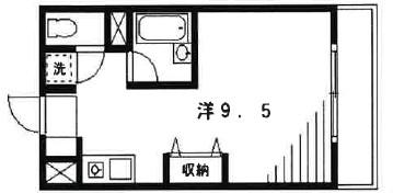 フクイマンション(ワンルーム/3階)の間取り写真