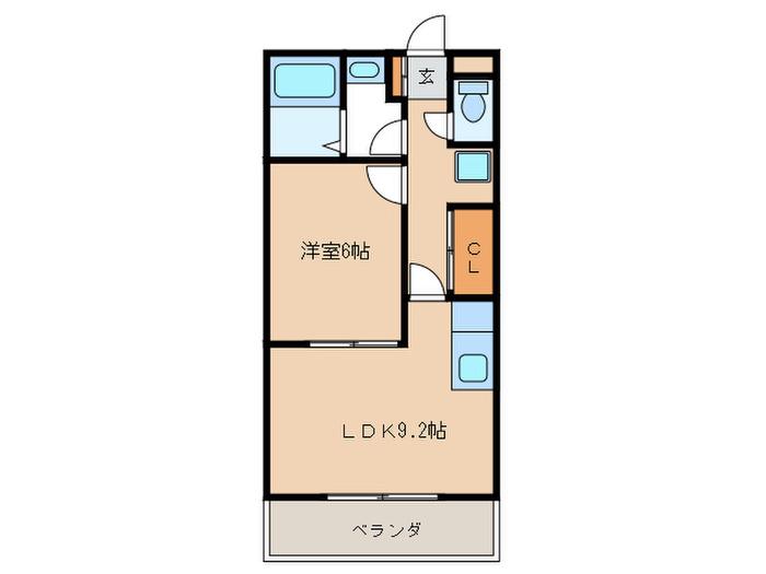 さくらマンション(1LDK/1階)の間取り写真