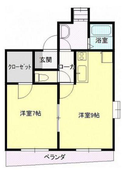 コーポA&H(1LDK/3階)の間取り写真