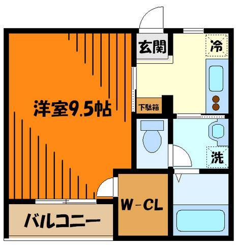 HALE KAPUA(1K/3階)の間取り写真