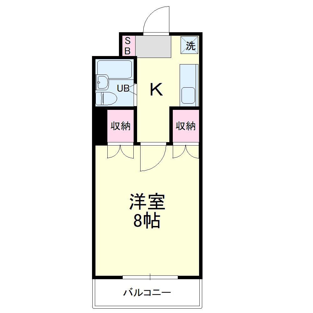 グローリー尚徳(1K/3階)の間取り写真
