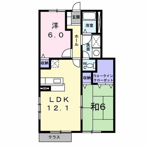 ブリーズ21 II(2LDK/1階)の間取り写真