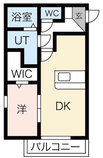  スマイルアパート相生(1DK/3階)の間取り写真