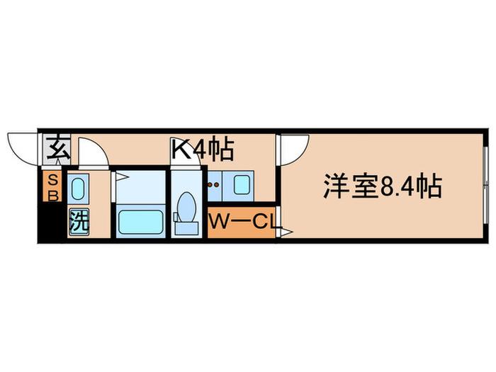 GRAND TOKYO AOTO(1K/4階)の間取り写真