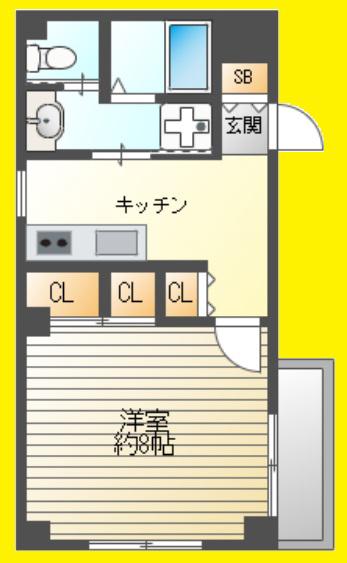 上井草コーポ(1K/1階)の間取り写真