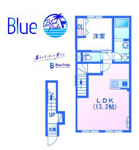 ストーンウェル(1LDK/2階)の間取り写真