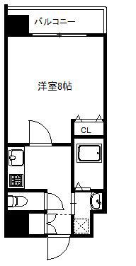 W.O.B.KYOBASHI(1K/7階)の間取り写真